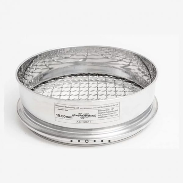 Glenammer Test Sieves: Stainless Steel Woven Wire | Geo-Con Products