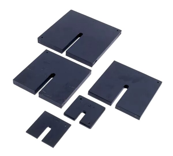 Slotted steel weights